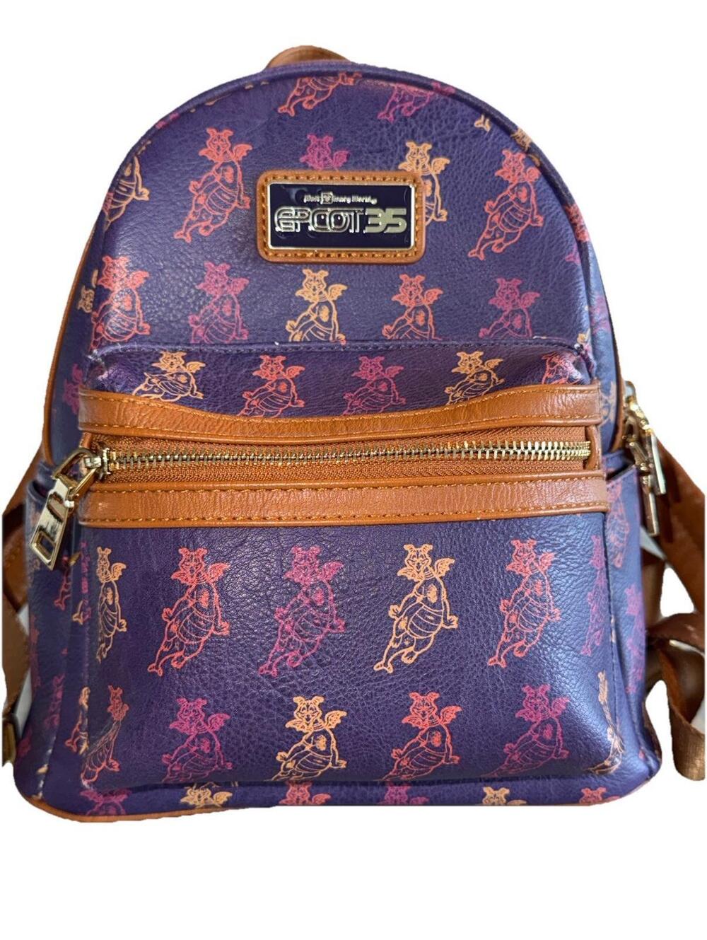 Figment Loungefly Mini Backpack Epcot 35th Anniversary Disney World Bag Handbag